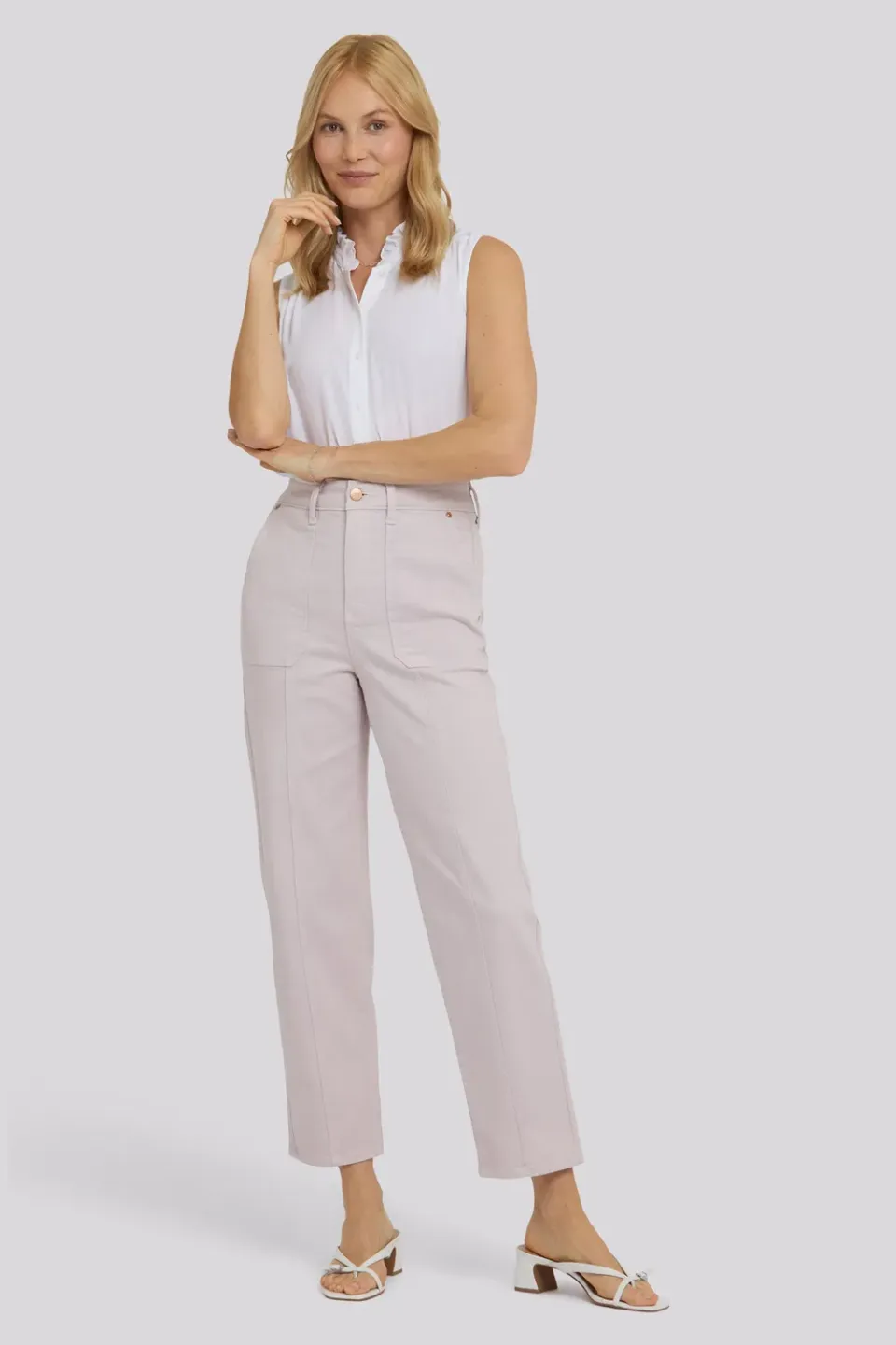NYDJ Kasey Stovepipe Ankle Jeans Rock Flower lang