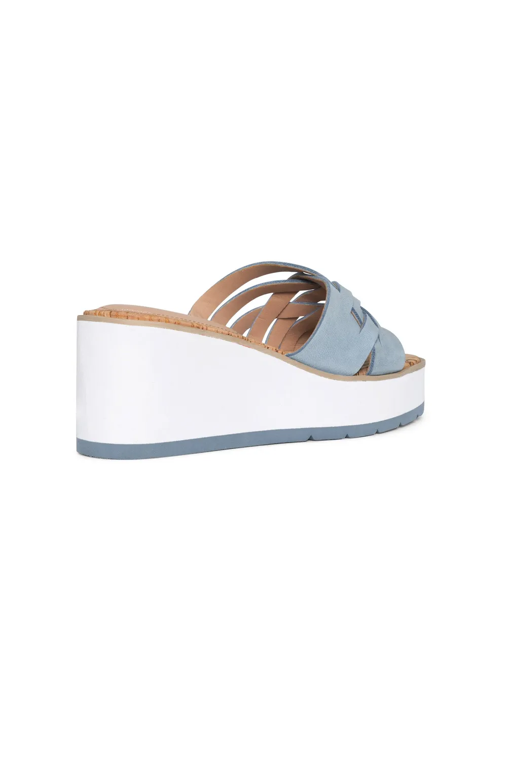 NYDJ Reesie Keil-Sandalen Blue Sky