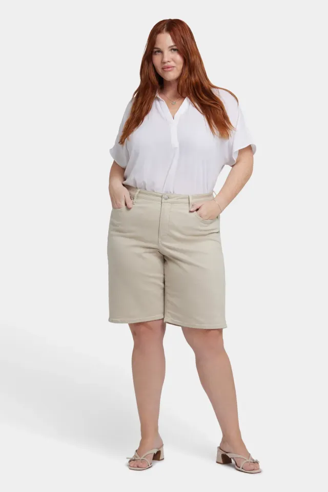 NYDJ Lilly Denim Shorts Feather Plus Size Lang