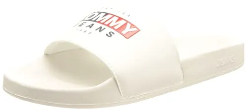 Tommy Jeans Seasonal Poolslide Badelatschen 40 Weiß