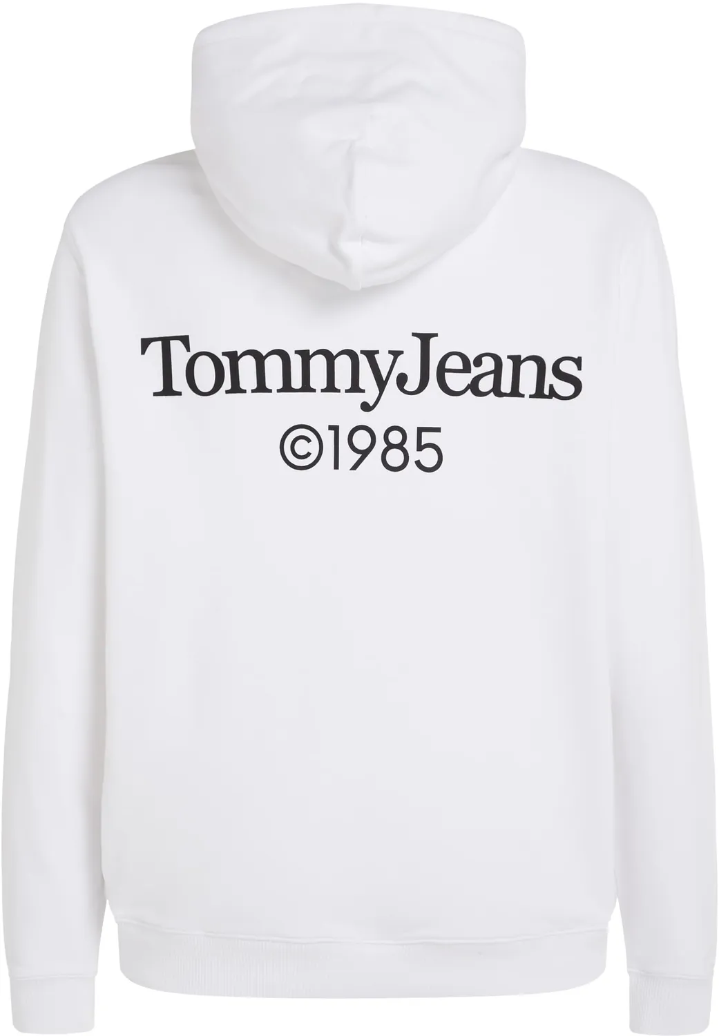 Tommy Jeans Herren Hoodie mit Kapuze Weiß Baumwolle