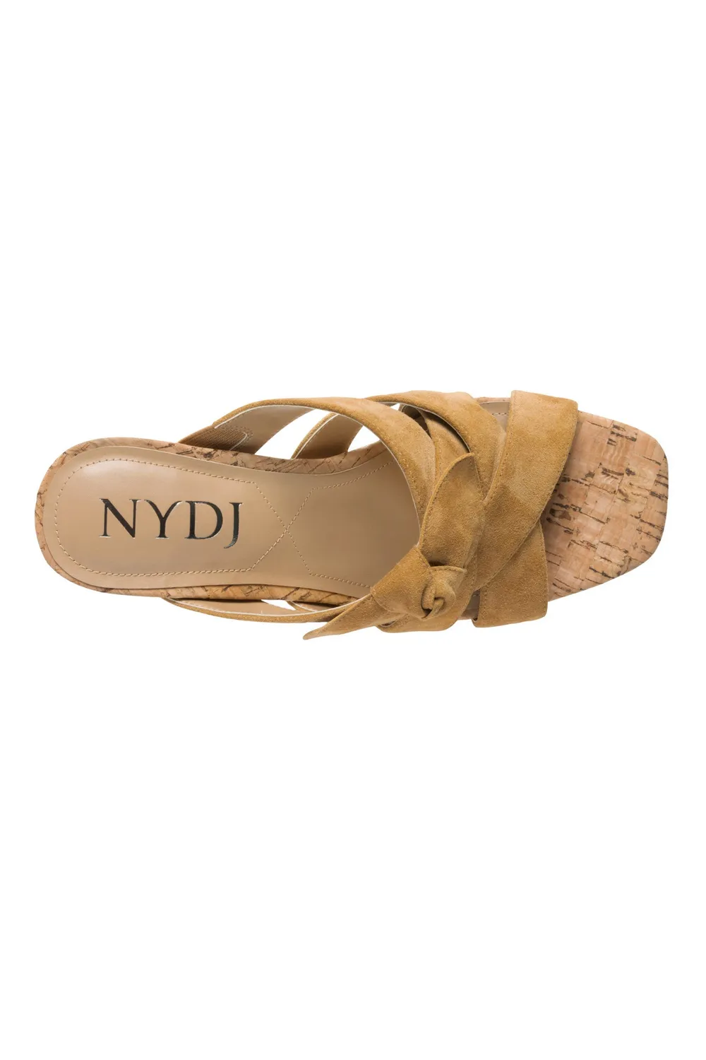 NYDJ Loreri Mule Sandalen Cognac Blockabsatz