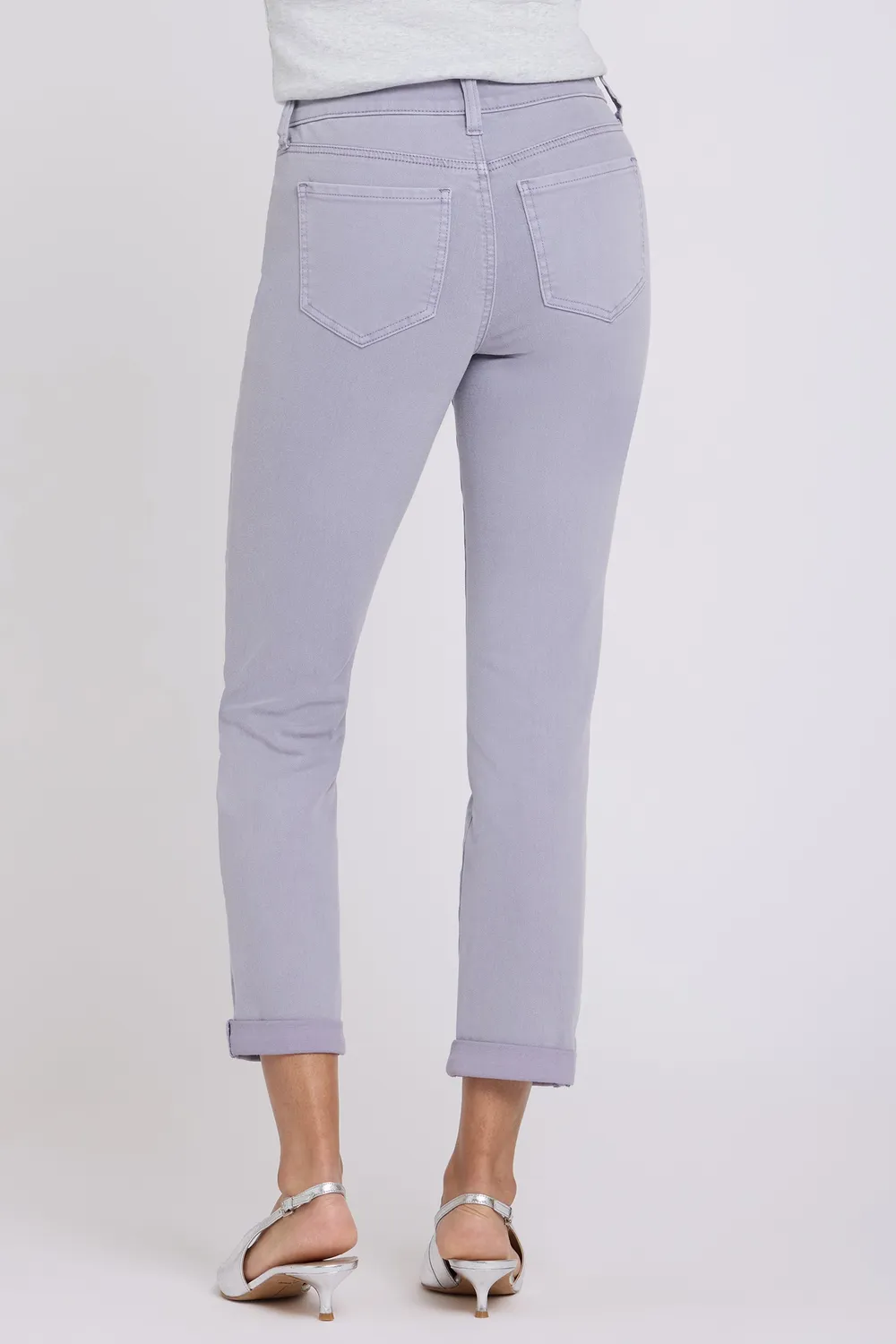 NYDJ Sheri Slim Straight Ankle Jeans Lavendel