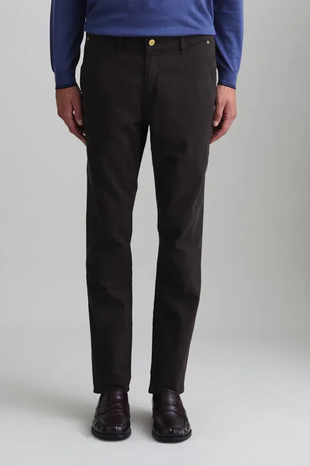 Jeckerson Julius Chino Herren braun Slim Fit Baumwolle