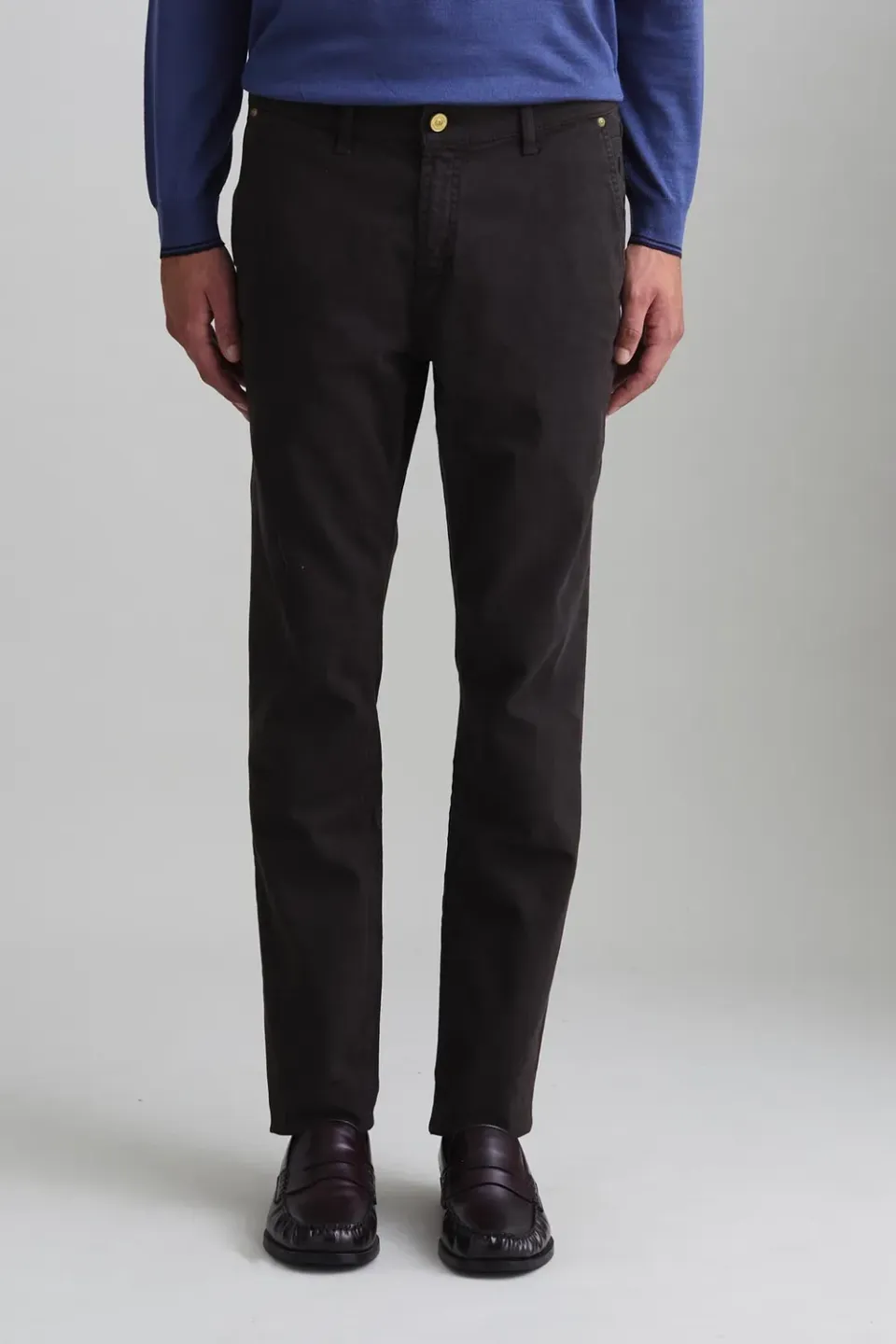 Jeckerson Julius Chino Herren braun Slim Fit Baumwolle