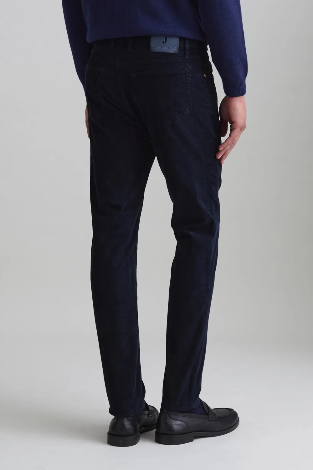 Jeckerson John Toppa Samthose Slim dunkelblau 850er