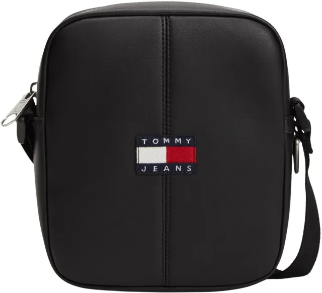 Tommy Jeans Daily Reporter Umhängetasche Schwarz Reissverschluss