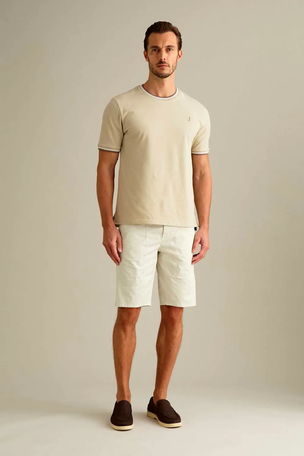 Jeckerson Jayden Bermuda Slim Fit hellgrau Herren