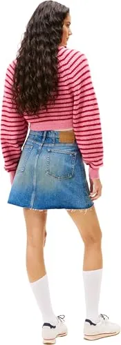 Tommy Jeans Mom Jeansrock Damen 56 Denim Medium