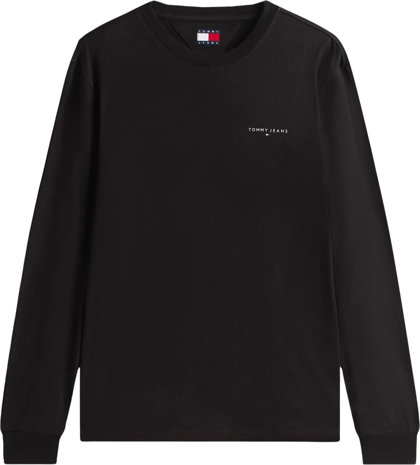 Tommy Jeans Slim Chest Linear Langarmshirt 3XL Schwarz
