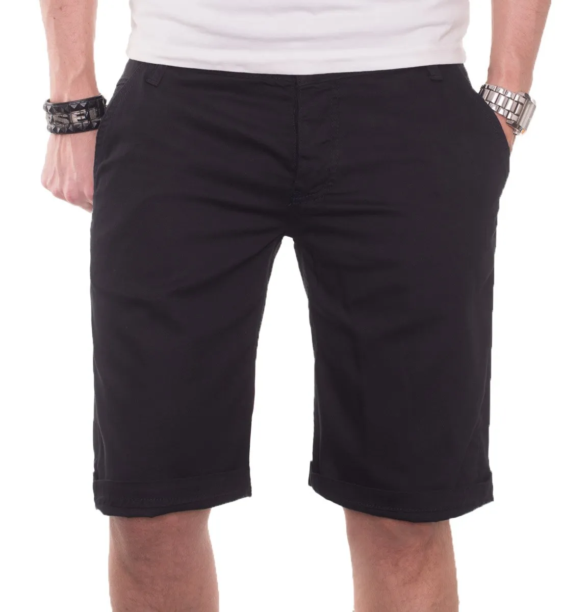 Alessandro Salvarini AS020 Chino Shorts Herren Baumwolle
