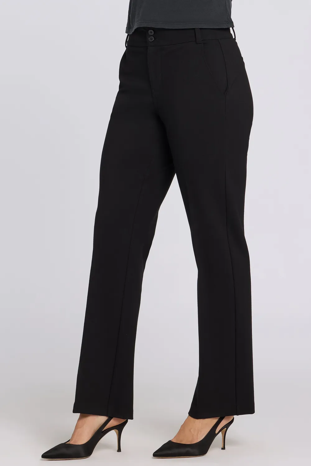 NYDJ Bella Trouser Hose Schwarz schmal
