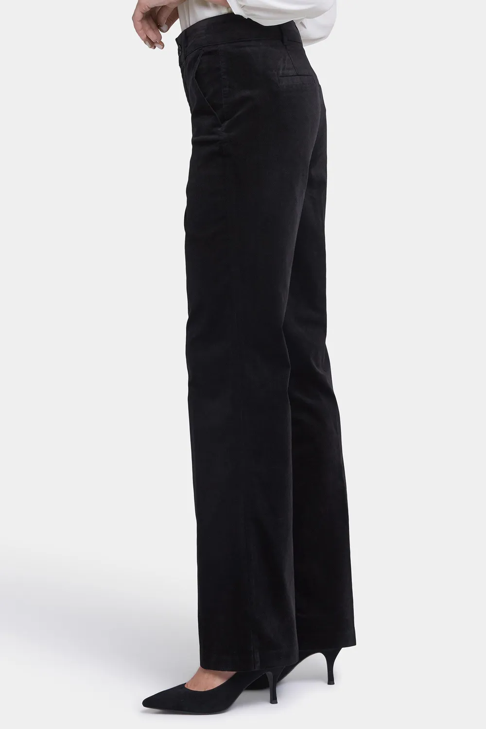 NYDJ Straight Leg Trouser Hose Schwarz figurformend
