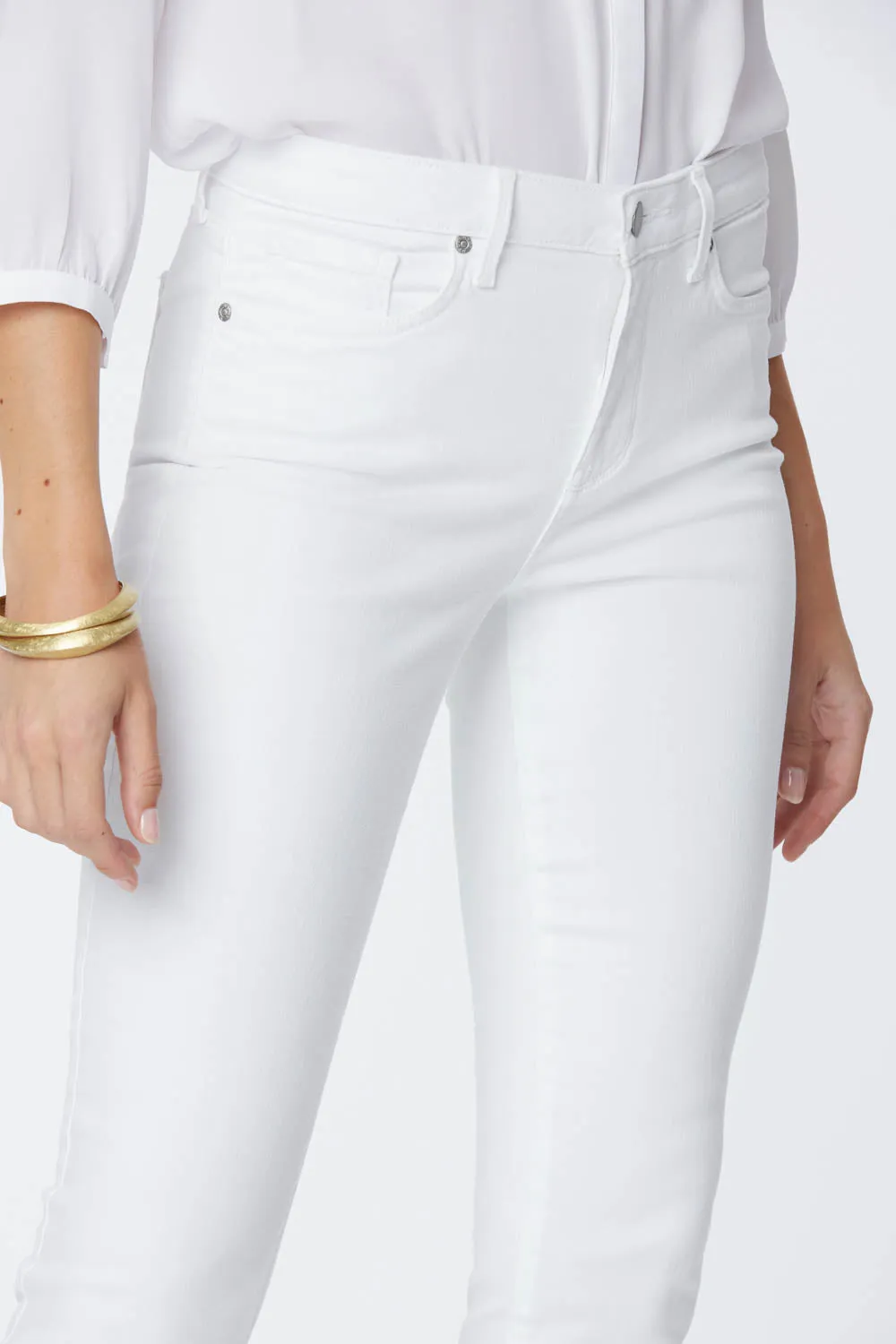 NYDJ Alina Skinny Ankle Jeans Optic White