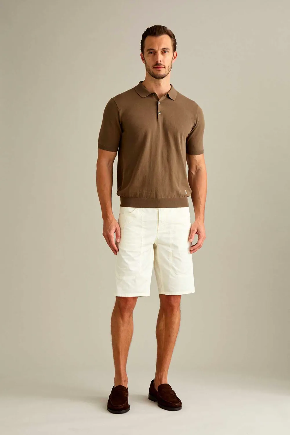 Jeckerson Jayden Toppa Shorts schneeweiß Stretch