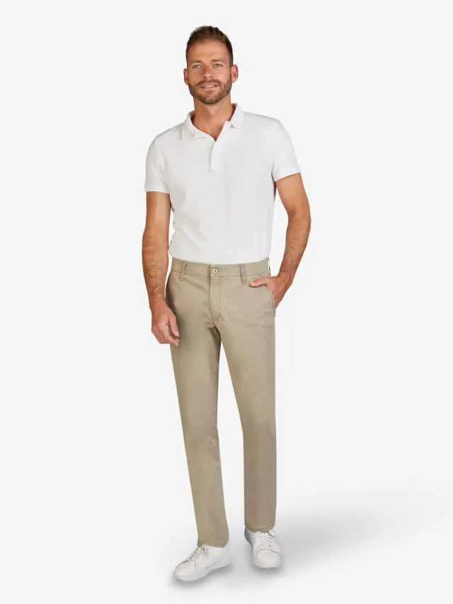 Club of Comfort Garvey 6701 Chino Grau-Beige Stretch
