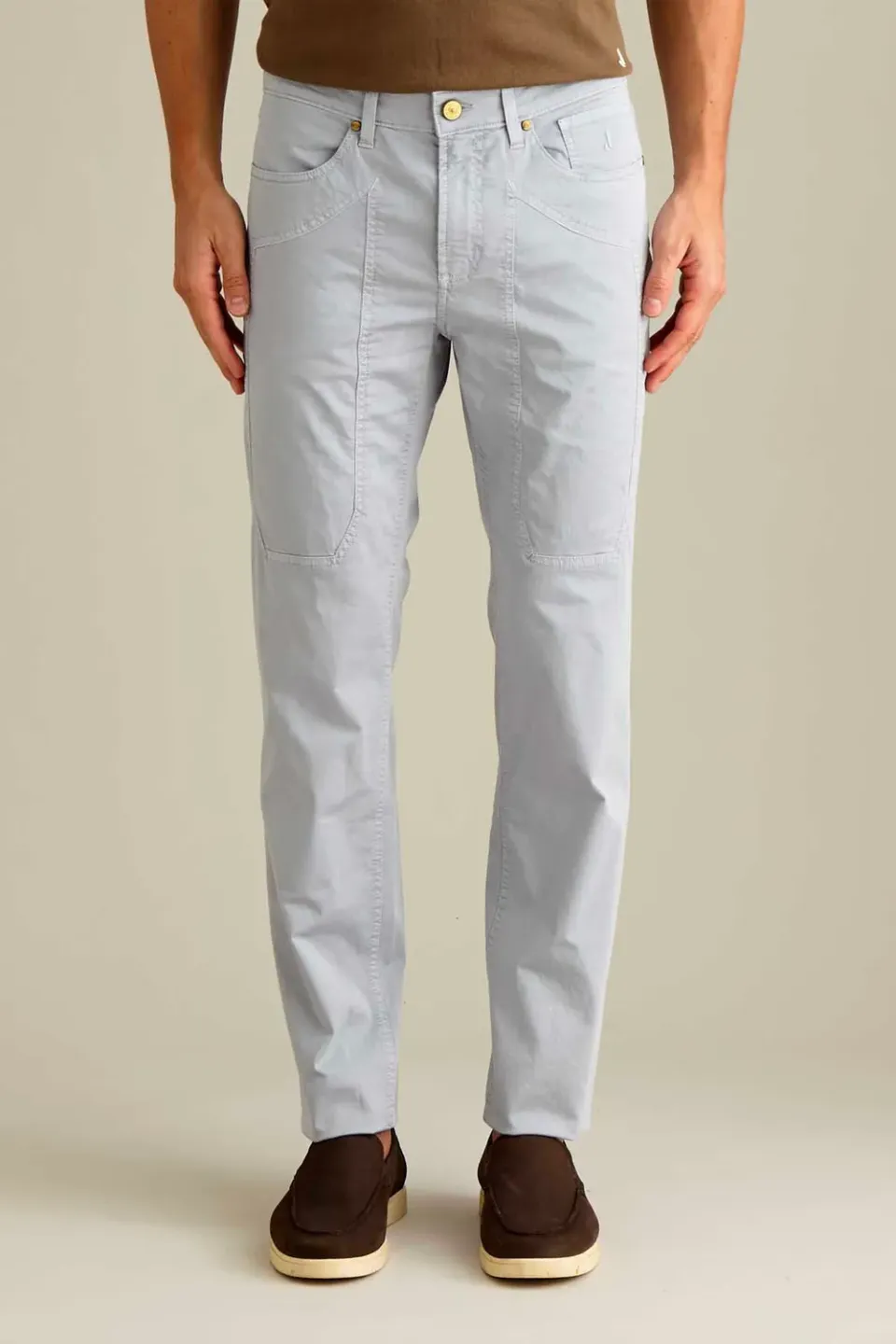 Jeckerson John Slim Fit Hose Zementgrau Raso Comfort