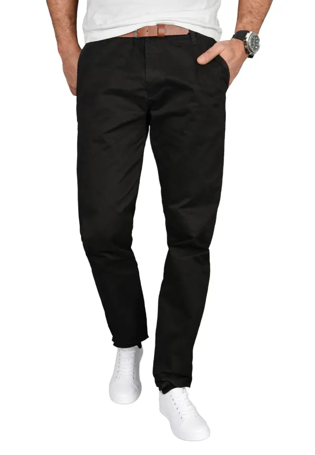 Alessandro Salvarini AS-095 Herren Chino Regular Fit Beige