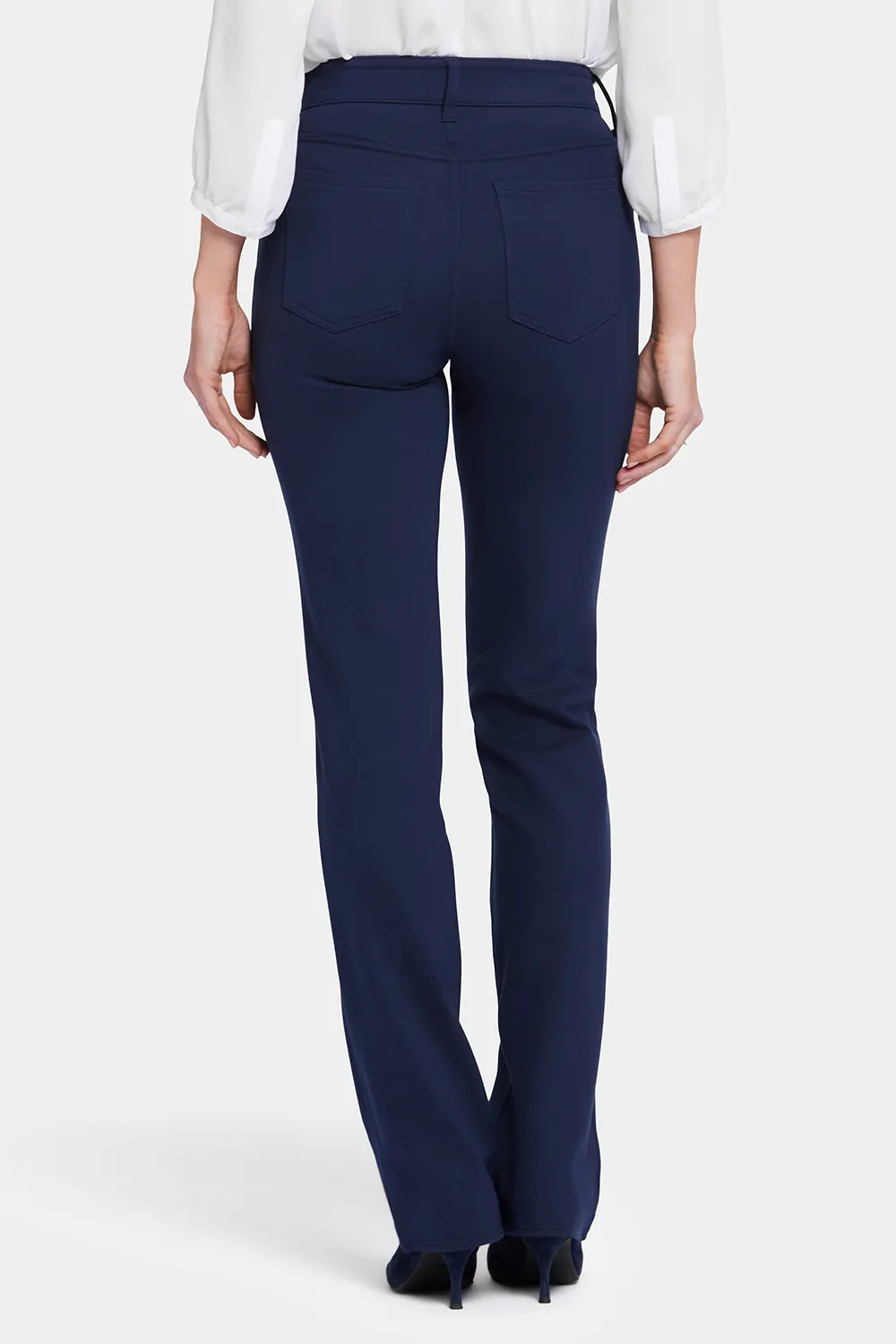 NYDJ Marilyn Straight Hose Petite Oxford Navy formend