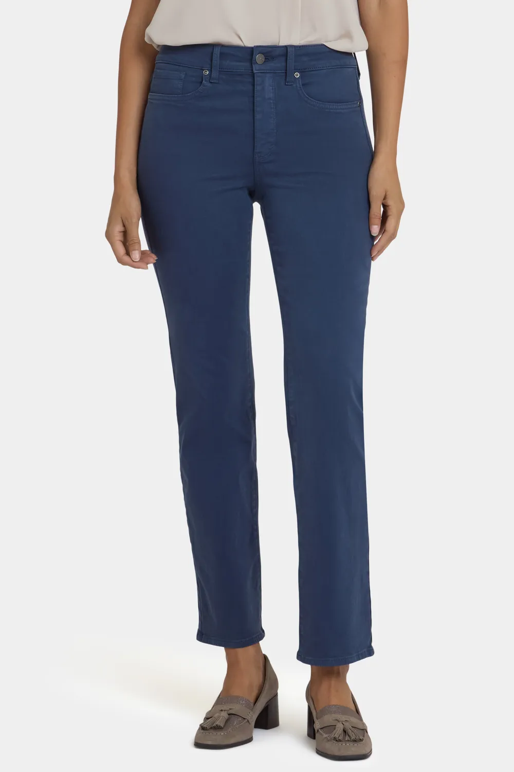 NYDJ Marilyn Straight Jeans Vintage Navy High Rise