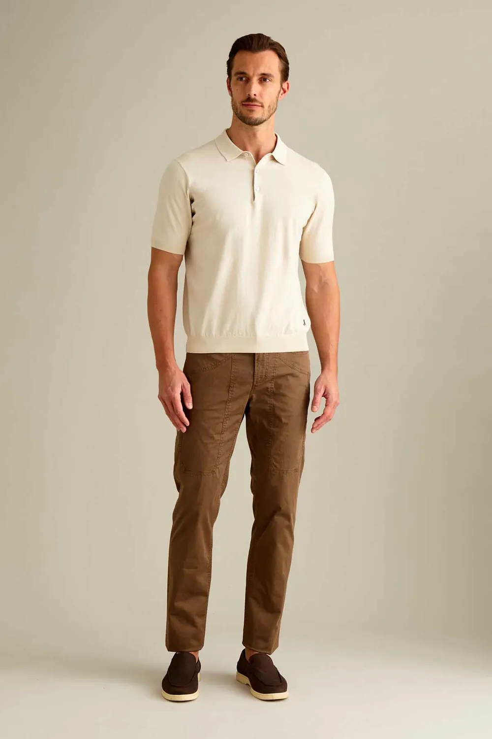 Jeckerson John Hose Slim Fit hellbraun Herren