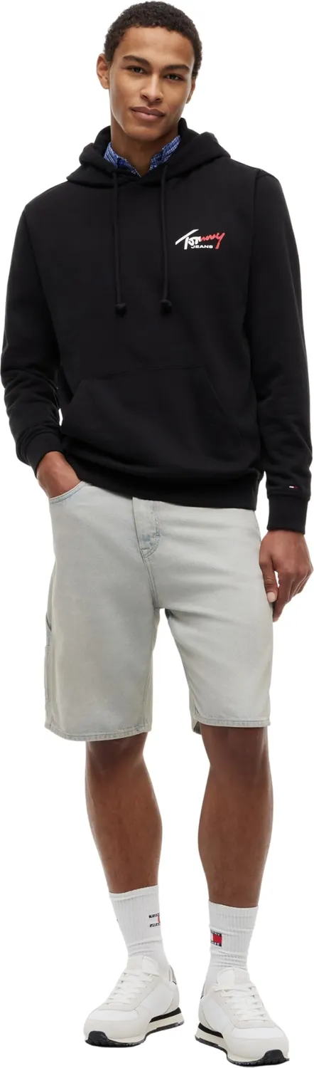 Tommy Jeans Kapuzenpullover XXL Schwarz Fleece