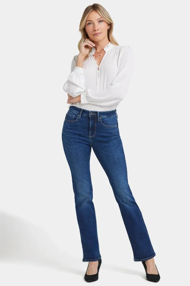 NYDJ Barbara Bootcut Jeans Jordan Mid Rise blau