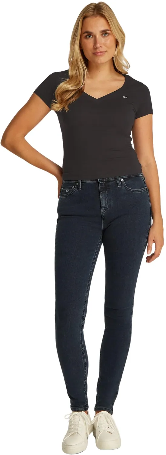 Tommy Jeans TJW Slim V-Neck T-Shirt XXS