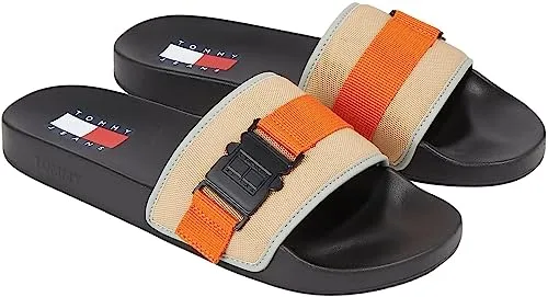 Tommy Jeans TJM Bucke Pool Slide Schlappen 46 EU