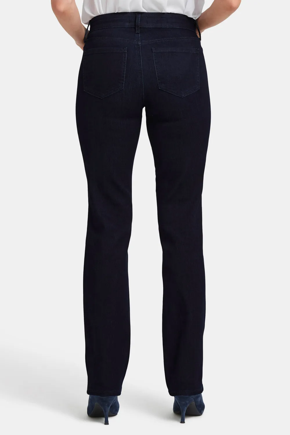 NYDJ Marilyn Straight Jeans Dark Enzyme gerades Bein