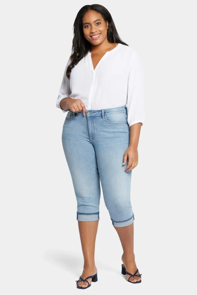 NYDJ Marilyn Straight Crop Plus Jeans Afterglow