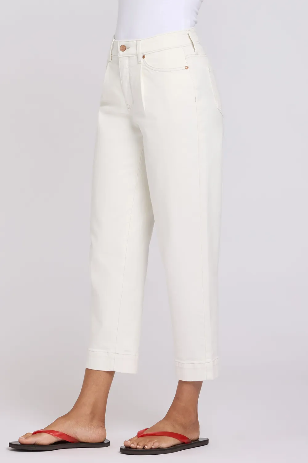 NYDJ Carrot Ankle Jeans Vintage White High Rise