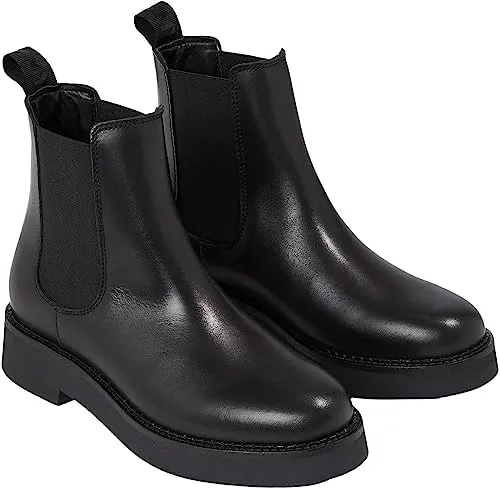 Tommy Jeans TJW Chelsea Flat Boot Stiefel Schwarz