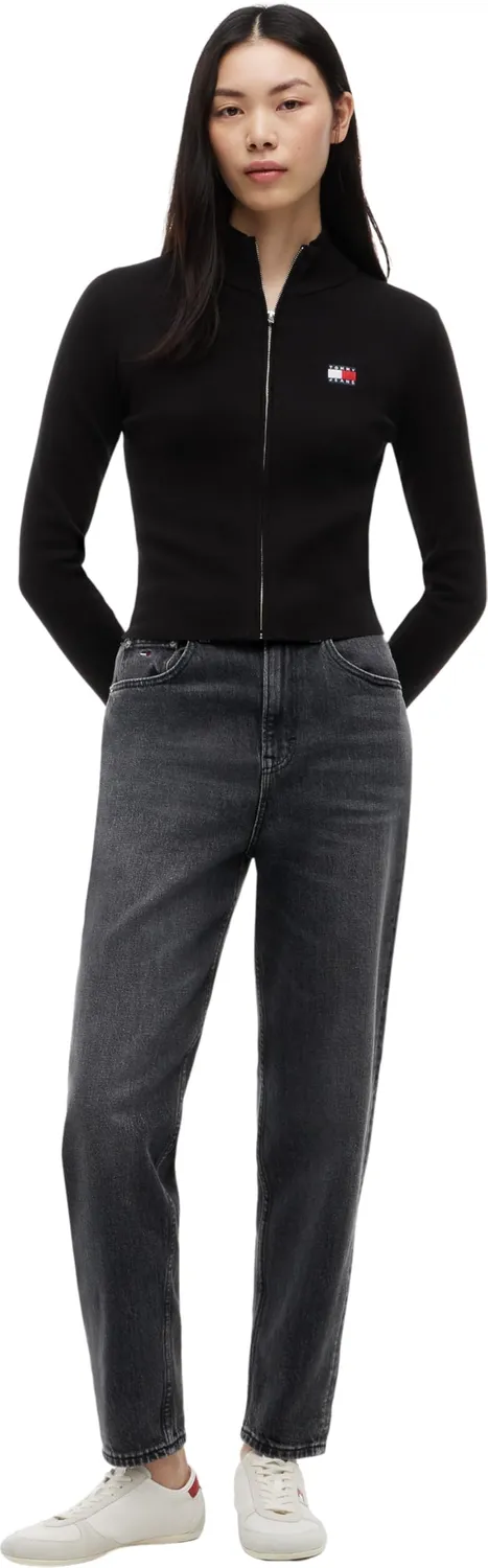 Tommy Jeans Cardigan Strickjacke XL Schwarz Reissverschluss