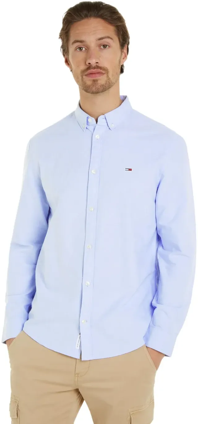 Tommy Jeans Oxford Shirt Regular Hemd blau
