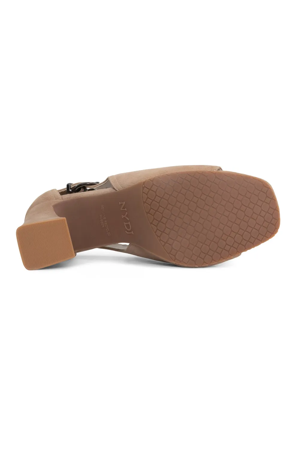 NYDJ Larlie Block Heels Sandalen Taupe