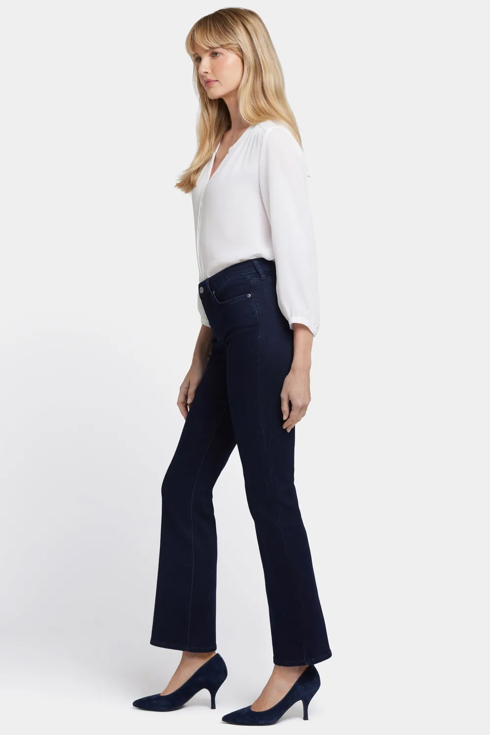 NYDJ Barbara Bootcut Jeans Dark Enzyme Blau