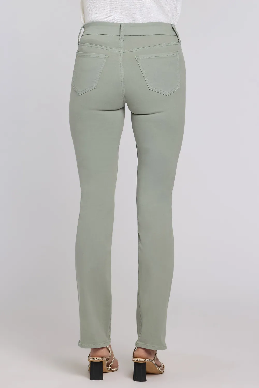 NYDJ Waist-Match Marilyn Straight Jeans Mistletoe