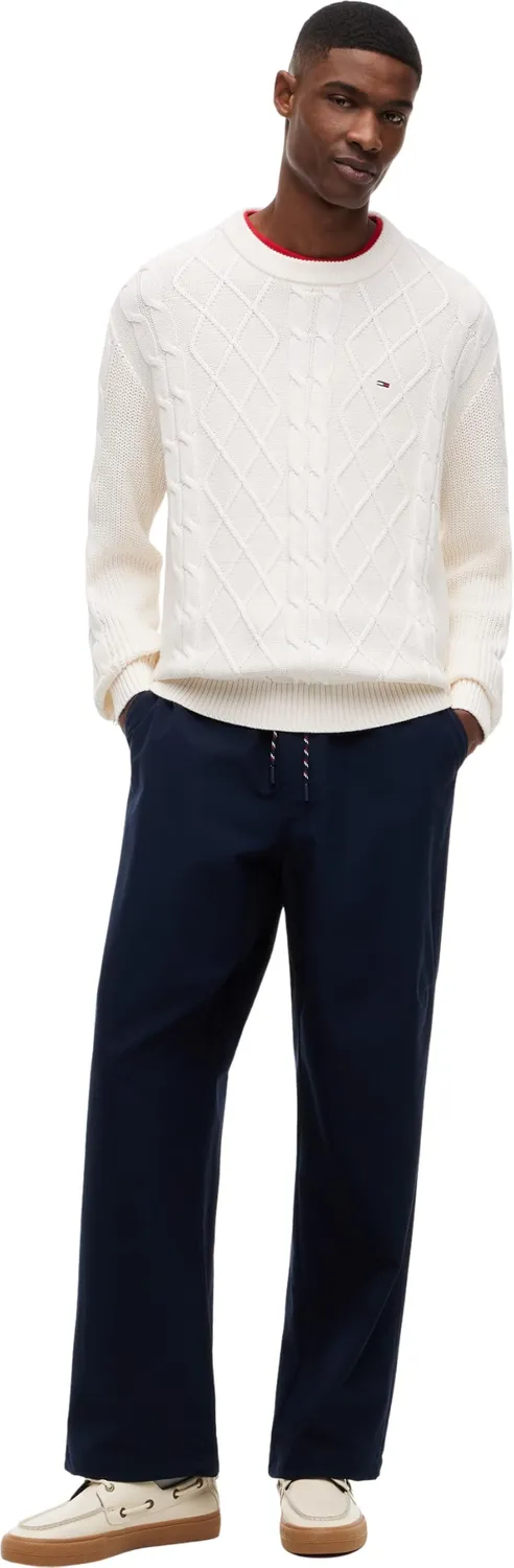 Tommy Jeans TJM Cable Knit DM0DM23405 Pullover Herren