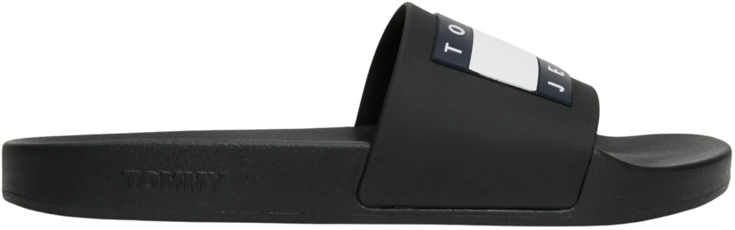Tommy Jeans Pool Slide Essential Badelatschen 44 Schwarz