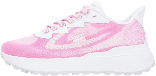 Tommy Jeans Sporty Knit Runner Sneaker Damen 38 Rosa
