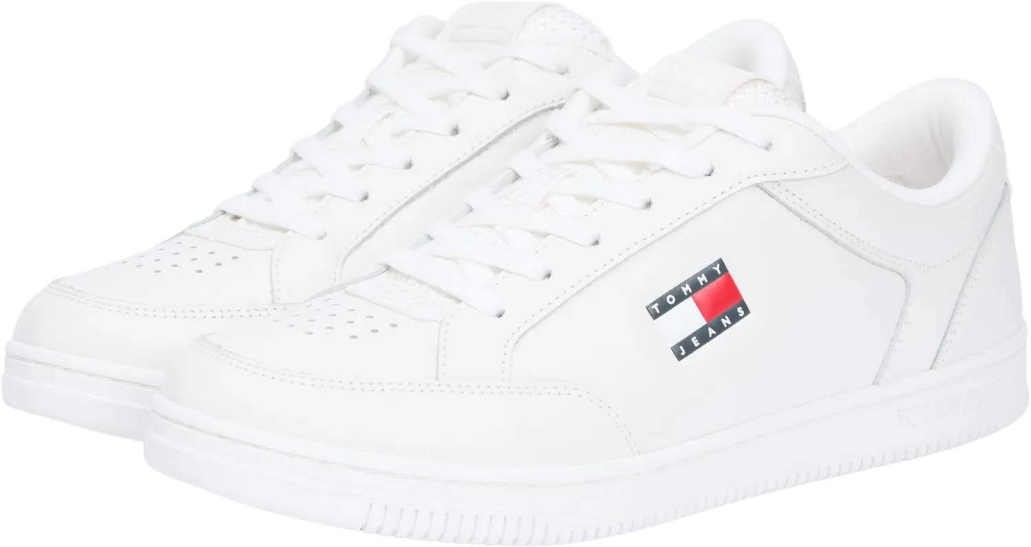 Tommy Jeans Cupsole Sneaker Leder White Ecru