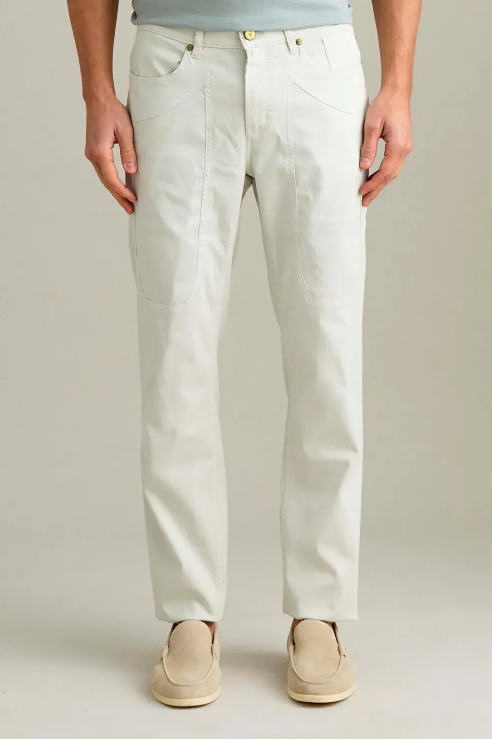Jeckerson John Slim Fit Hose Herren eisgrau Baumwolle