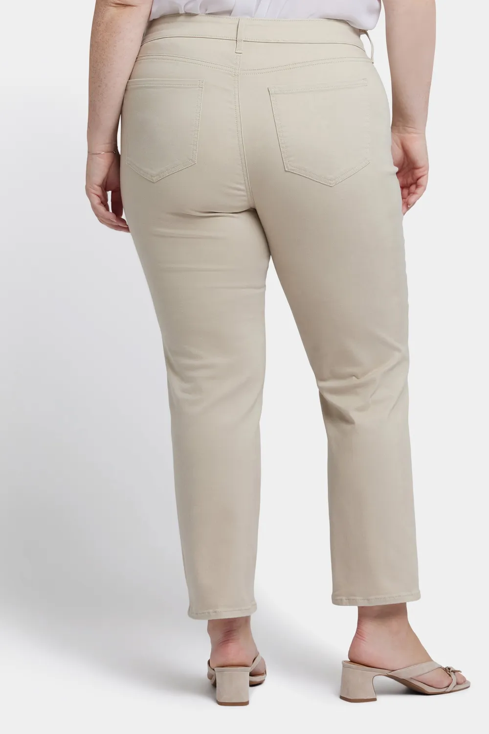 NYDJ Marilyn Straight Plus Jeans Feather Stretch