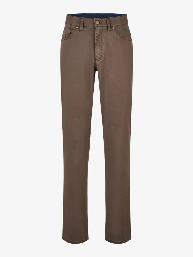 Club of Comfort Alex 8409 Herrenhose braun Tapered Fit