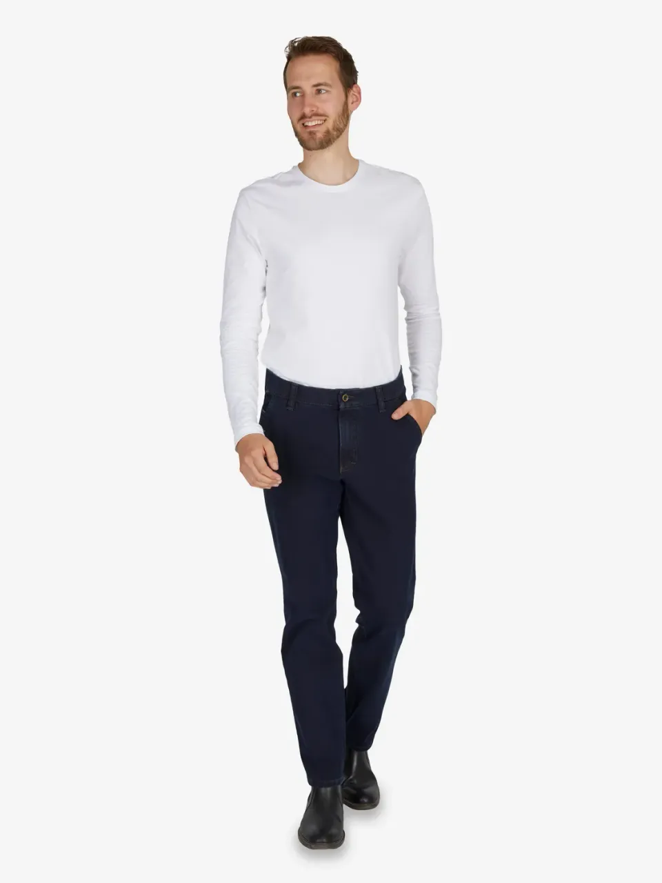 Club of Comfort Garvey 7054 Jeans dunkelblau 360° Stretch