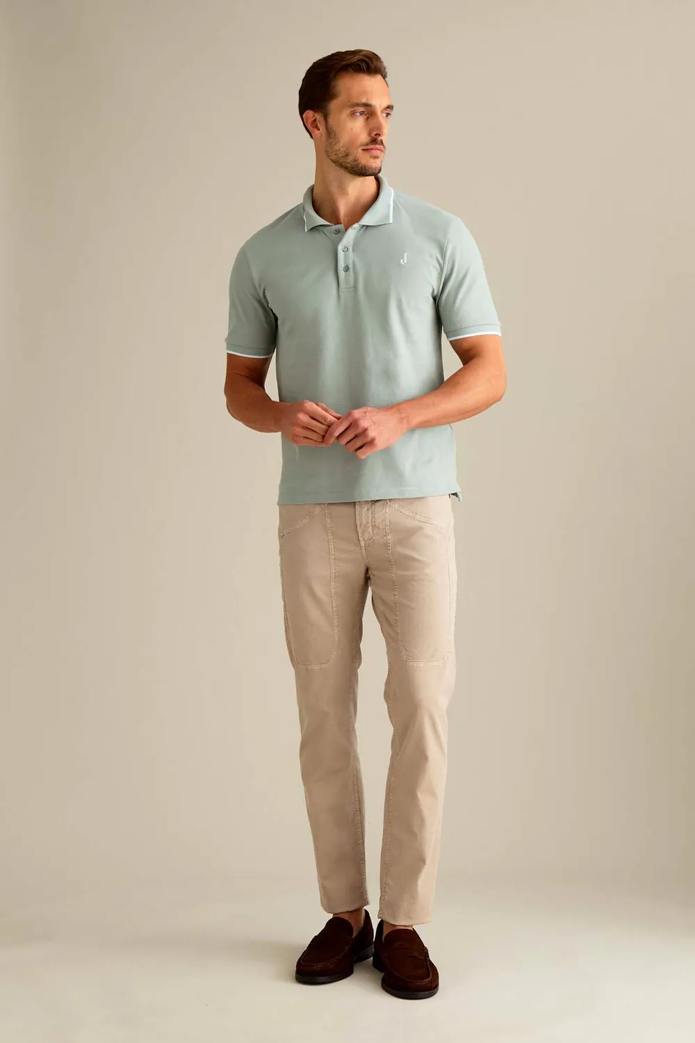 Jeckerson John Toppa Slim Hose beige zement