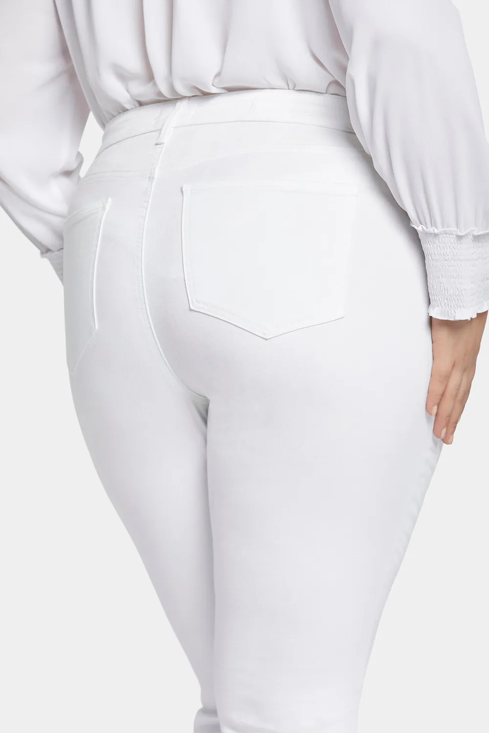 NYDJ Marilyn Straight Plus-Size Jeans Optic White weiß