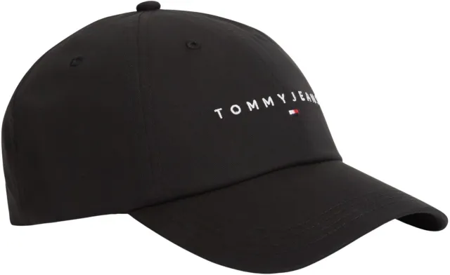 Tommy Jeans TJM Linear Logo Cap AM0AM14198 schwarz