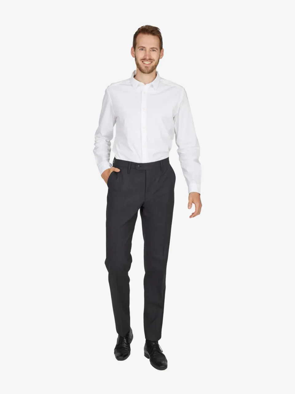 Club of Comfort Santos 2590 Stoffhose dunkelgrau Wolle